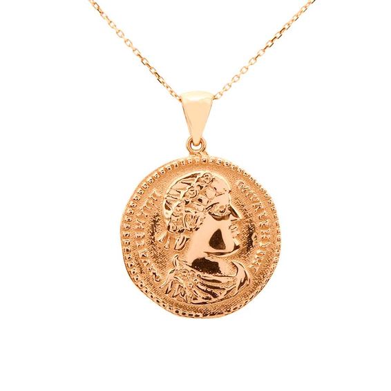 Mücevher Dünyası - 14 Ayar Sezar Figürlü Altın Kolye
