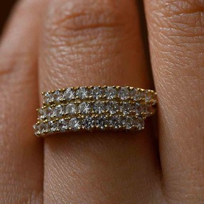 14 Ayar Taşlı Altın Yüzük | Mücevher Dünyası - Thumbnail