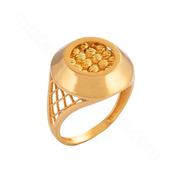 Mücevher Dünyası - 22 Ayar Dorika Altın Yüzük - 5,09 Gr.