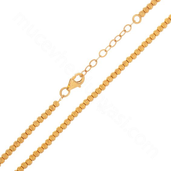 Mücevher Dünyası - 22 Ayar Dorika Altın Zincir 65 Cm - 15,96 Gr.