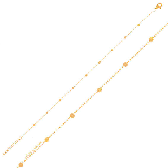 Mücevher Dünyası - 22 Ayar Dorika Toplu Altın Bileklik - 1,48 Gr.