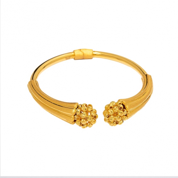 Mücevher Dünyası - 22 Ayar Dorika Toplu Özel Tasarım Altın Kelepçe - 23,73 Gr.
