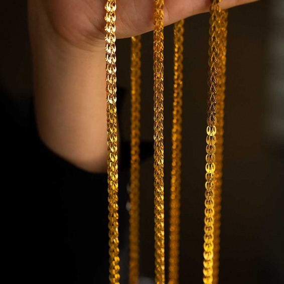 22 Ayar Ezilmez Altın Zincir - 66 Cm - 23,48 Gr. - 4,90 Mm.