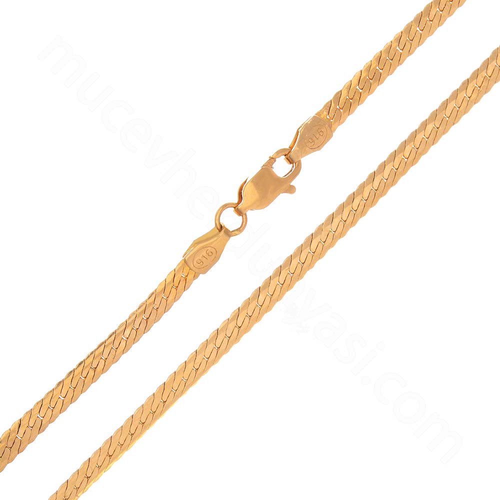 50 Cm Burmali Halat 14 Ayar Altin Zincir Bilezikci 14 Ayar Zincir