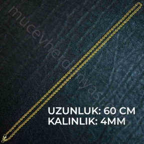 22 Ayar Halat Altın Zincir - 12,69 Gr. - 60 Cm. - Thumbnail