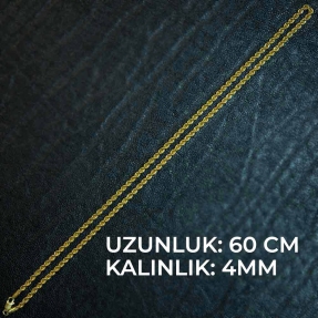 22 Ayar Halat Altın Zincir - 12,95 Gr. - 60 Cm. - Thumbnail