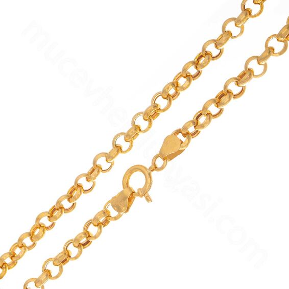 Mücevher Dünyası - 22 Ayar Halka Altın Zincir 60 Cm - 29,04 Gr.