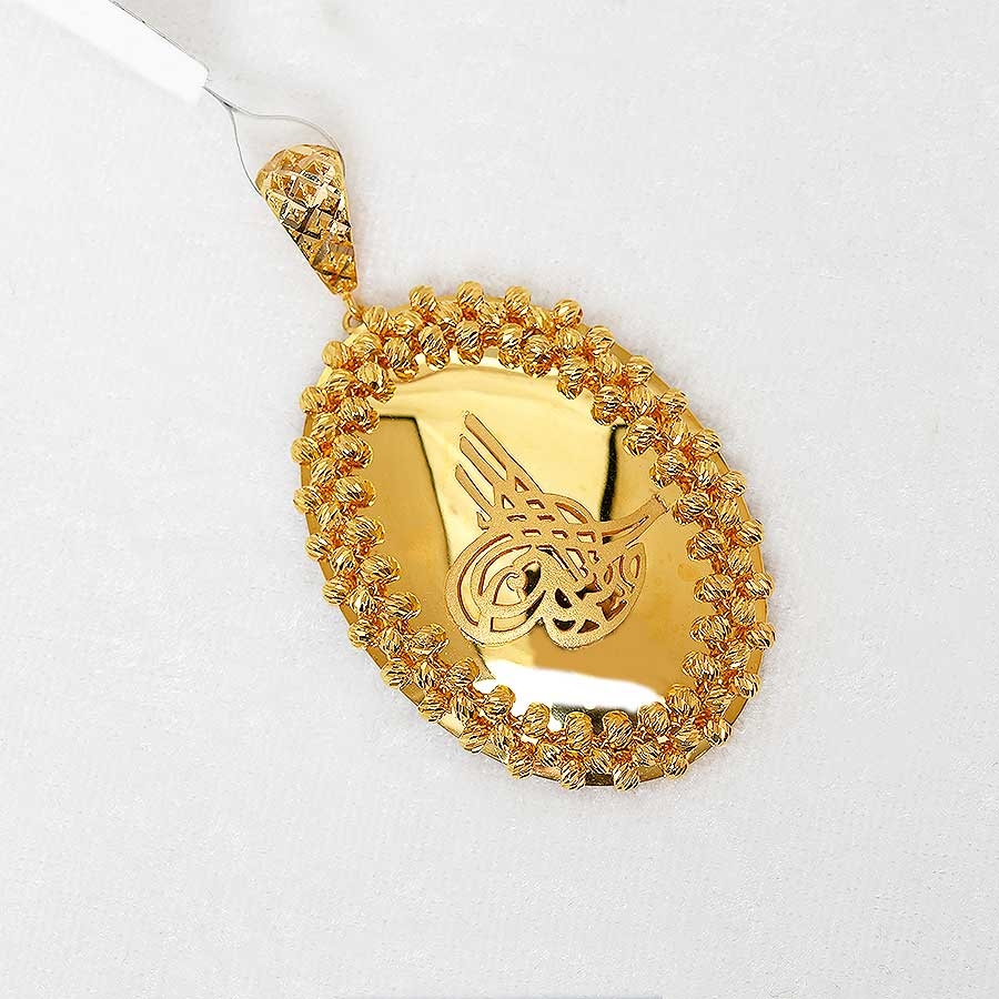 22 Ayar Osmanlı Tuğrası Kolye Ucu Altın Madalyon