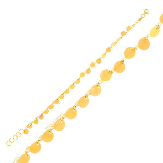 Mücevher Dünyası - 22 Ayar Pullu Altın Bileklik - 5,89 Gr.