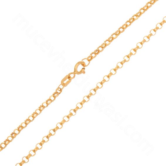 Mücevher Dünyası - 22 Ayar Sade Altın Zincir 70 Cm - 6,43 Gr.