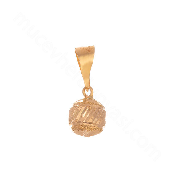 Mücevher Dünyası - 22 Ayar Toplu Kolye Ucu Altın Kolye Ucu - 1,63 Gr.