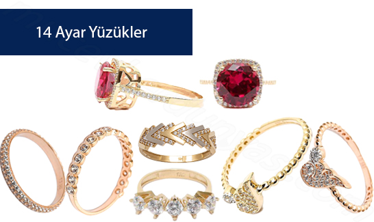 14 Ayar Yüzükler