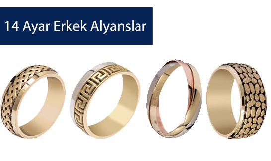 14 Ayar Erkek Alyans