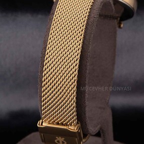 Revello Altın Sarısı Hasır Kordon Kadın Kol Saati 80040001 - Thumbnail