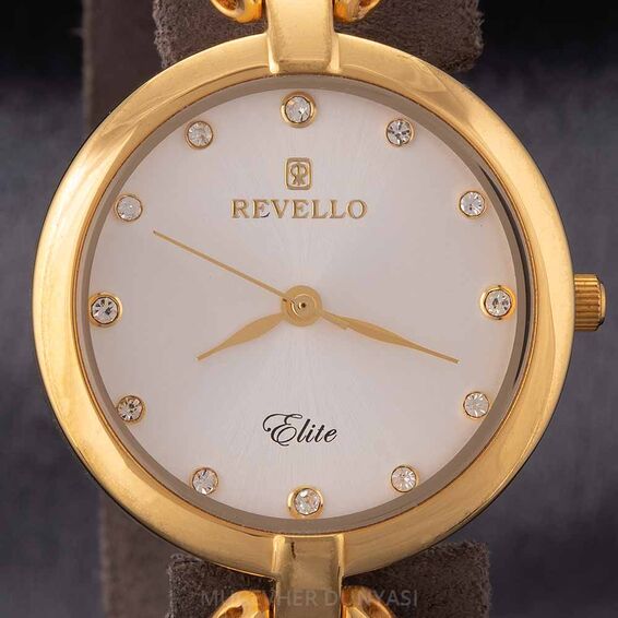Revello Altın Sarısı Metal Kordonlu Kadın Kol Saati 80040002